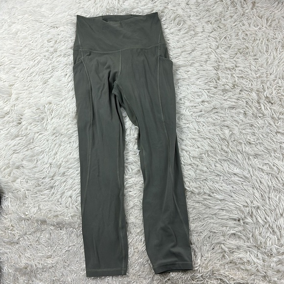 Lululemon Align High Rise Crop with Pockets 23" Grey Sage - Picture 1 of 8